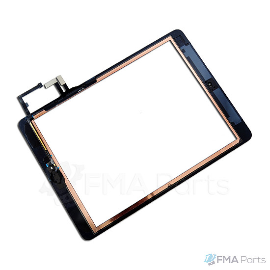 [High Quality] Glass Touch Screen Digitizer Assembly with Small Parts - Black  for iPad Air